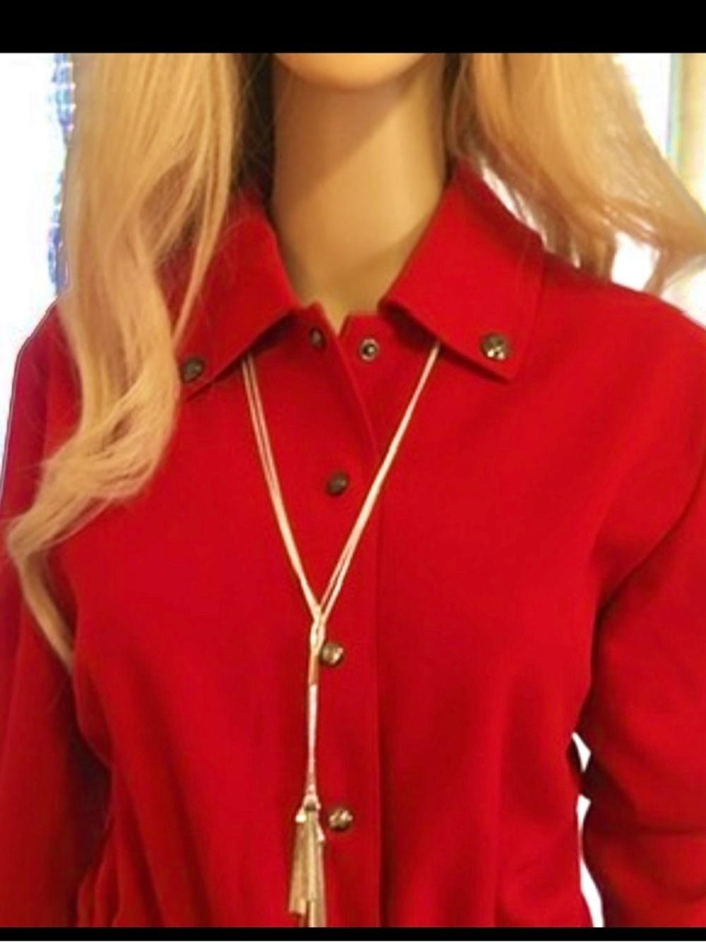 VIBRANT RED ST. JOHN COAT IN LIKE NEW CONDITION SIZE SMALL